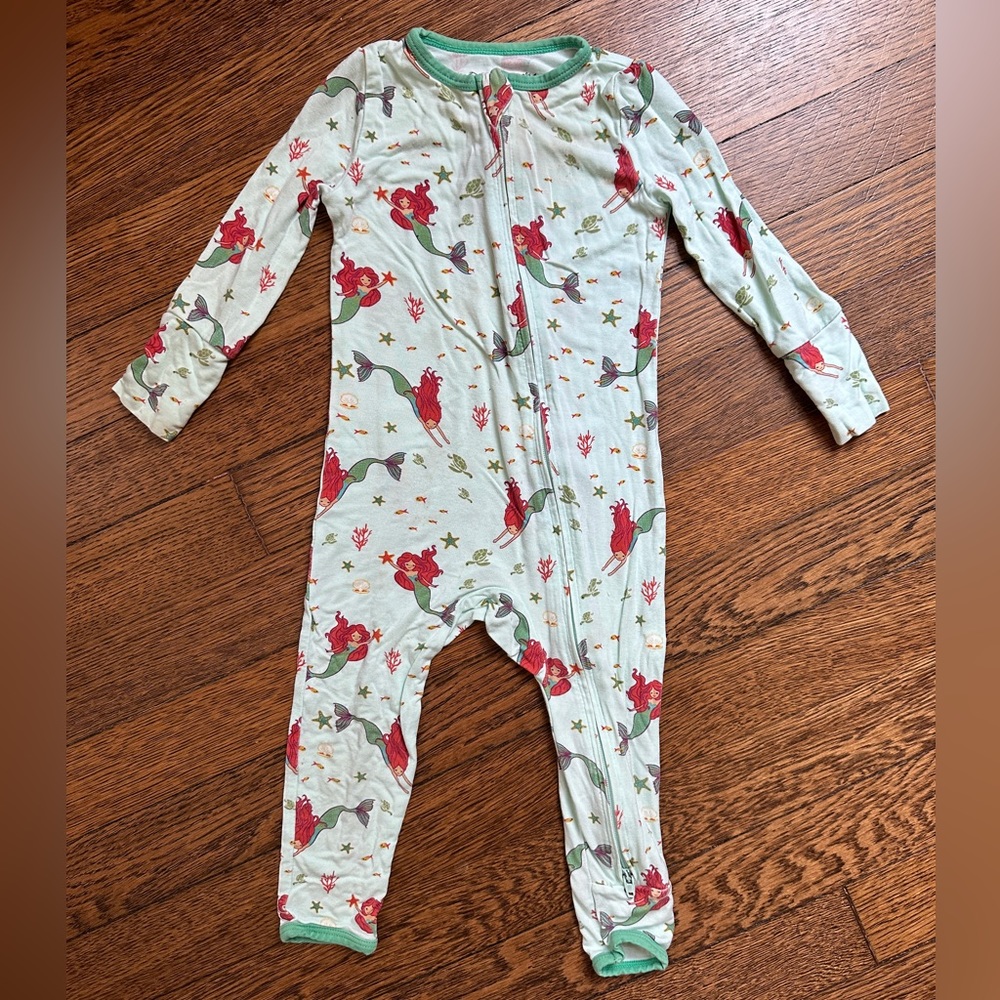 Freebirdees BRILLIANT-SEA MERMAIDS FOOTIE (6-12mos)